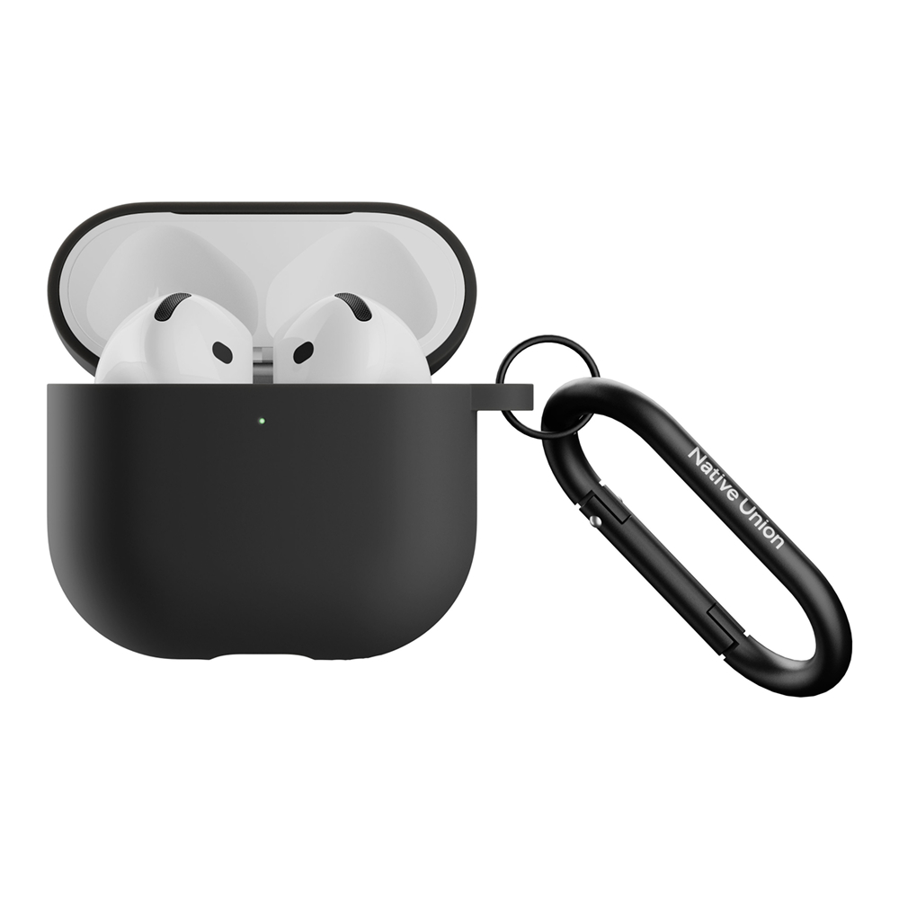 Чехол Native Union Active Case для AirPods 4, силикон. Цвет: черный