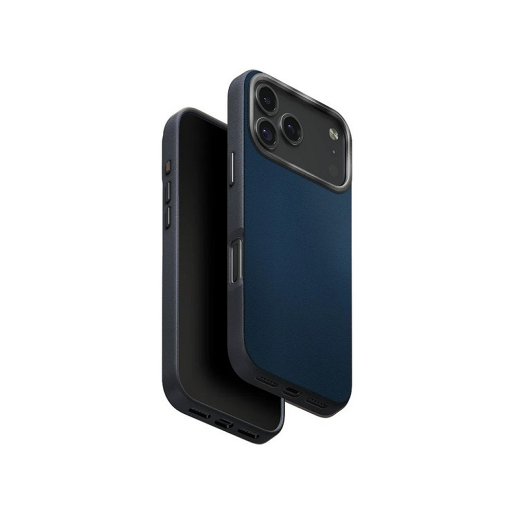 Чехол Uniq Lyden DS Magsafe для iPhone 17 Pro. Цвет: синий/тёмно-серый