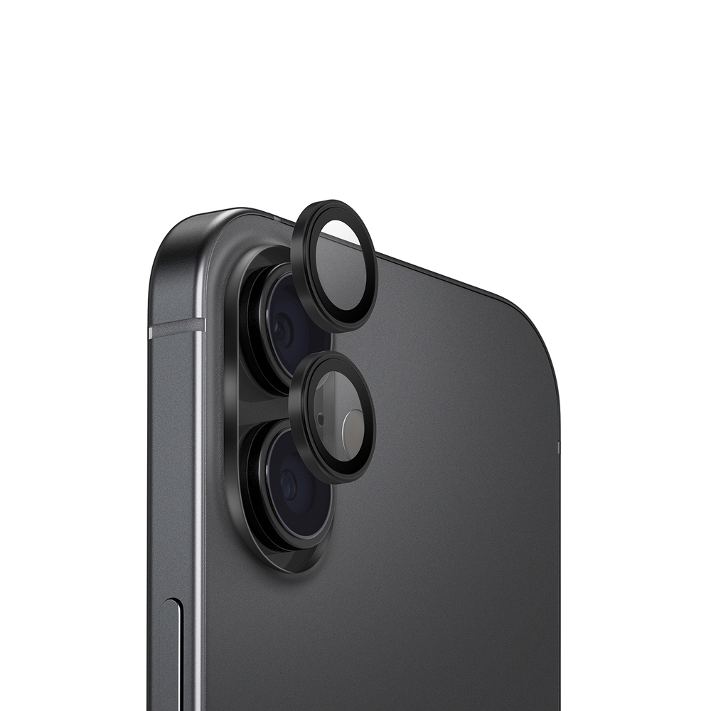 Защитное стекло Uniq OPTIX AluGuard д/камеры iPhone 17. Цвет: чёрный