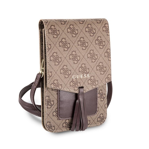 Сумка Guess Wallet Bag 4G Stripes для iPhone. Цвет: бежевый