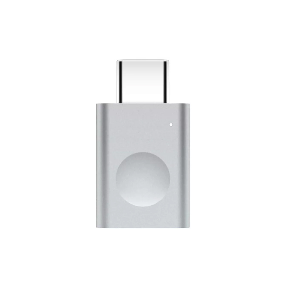 Адаптер Elago USB-C to USB-A Micro Aluminium LED. Цвет: серебристый