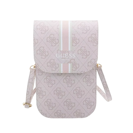 Сумка Guess Wallet Bag 4G Stripes для iPhone. Цвет: розовый