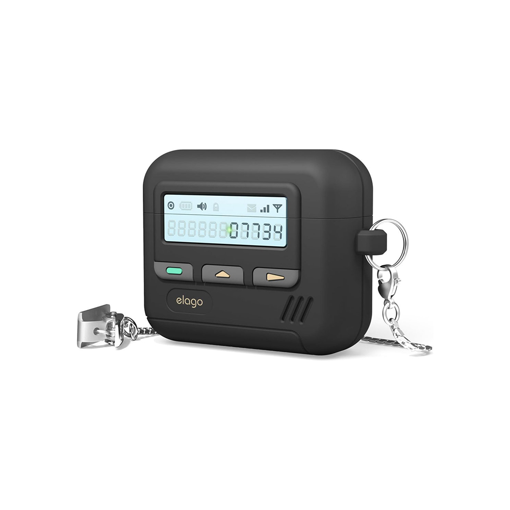 Чехол Elago Unique Pager Hang case для AirPods Pro 3. Цвет: черный