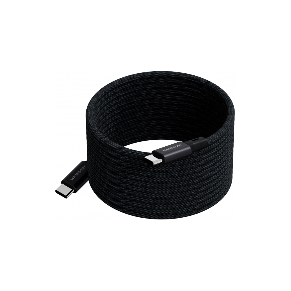 Кабель магнитный Magssory Link CBL021b USB-C — USB-C, 240W, 2.4м. Цвет: черный