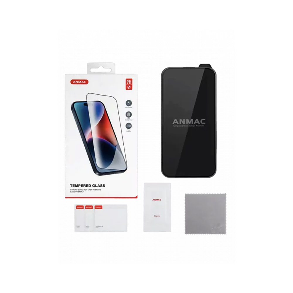 Защитное стекло ANMAC 3D Privacy для iPhone 16 Pro/17/17 Pro