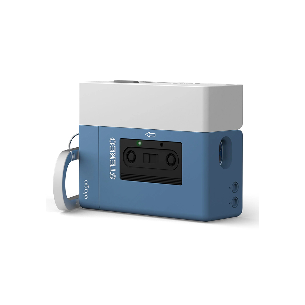 Чехол Elago Unique Cassette Player Hang case для AirPods Pro 3. Цвет: синий