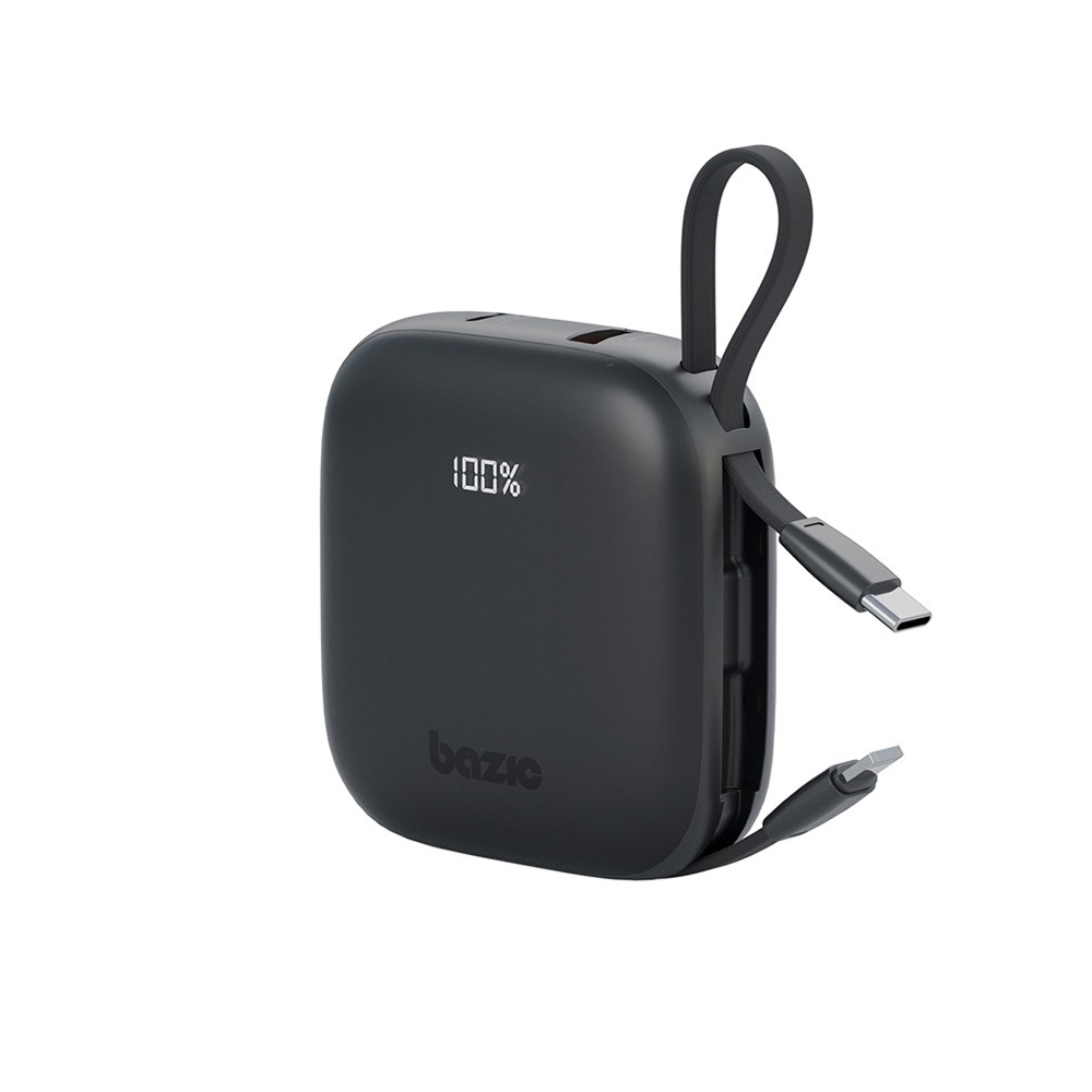 Портативный аккумулятор EnergEA Bazic GoPower Fusion, 10000mAh, PD/QC 20 Вт. Цвет: черный