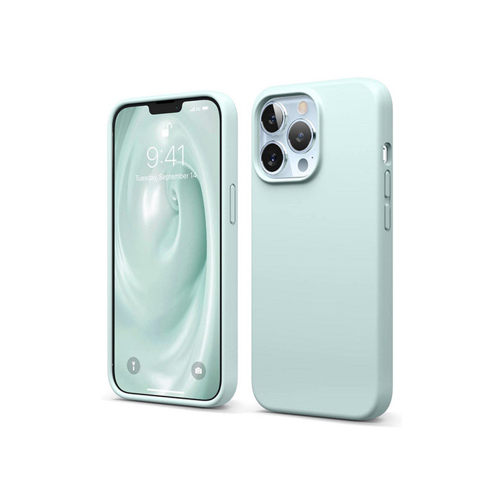 Чехол Elago Soft silicone (Liquid) для iPhone 13 Pro. Цвет: мятный