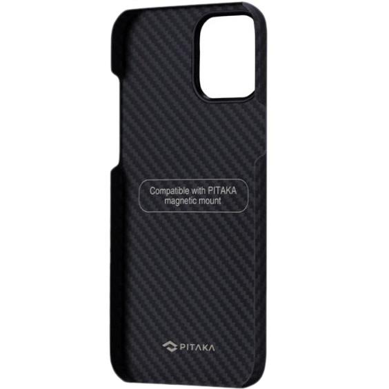 Чехол Pitaka MagEZ Case для iPhone 12 mini, кевлар. Цвет: чёрно-серый