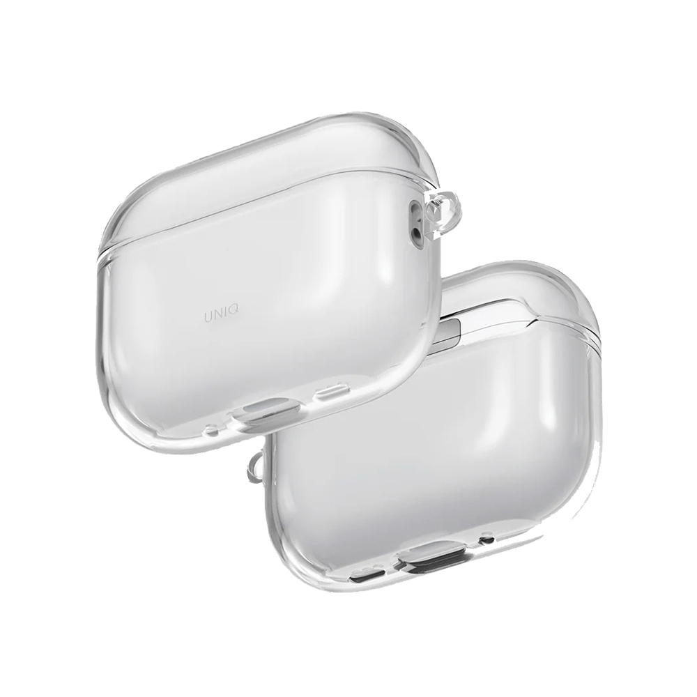Чехол Uniq Glase TPU case with carabin для AirPods Pro 3. Цвет: прозрачный