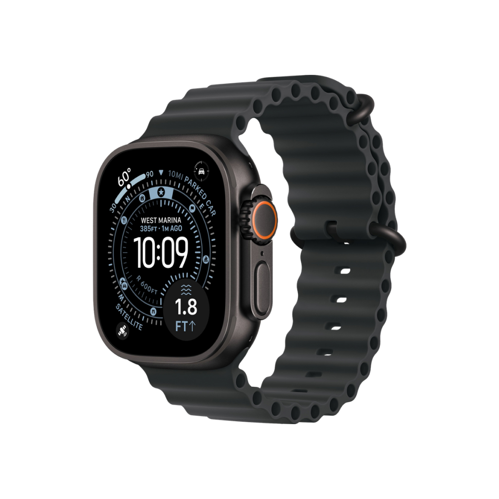 Apple Watch Ultra 3 (2025), 49 мм, корпус из титана черного цвета, ремешок "океаническая петля"