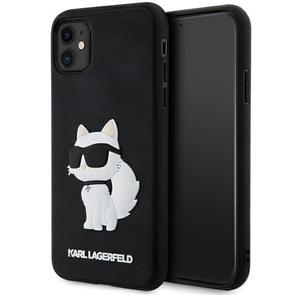 Чехол Lagerfeld для iPhone 11 3D Rubber NFT Choupette Hard. Цвет: чёрный