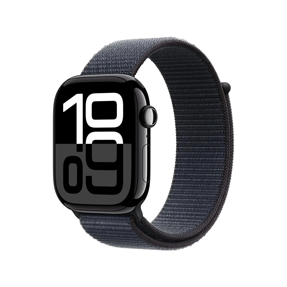 Apple Watch Series 10, 42мм, корпус из алюминия черного цвета, Спортивная петля Apple Watch Series 10, 42мм, корпус из алюминия черного цвета, Спортивная петля