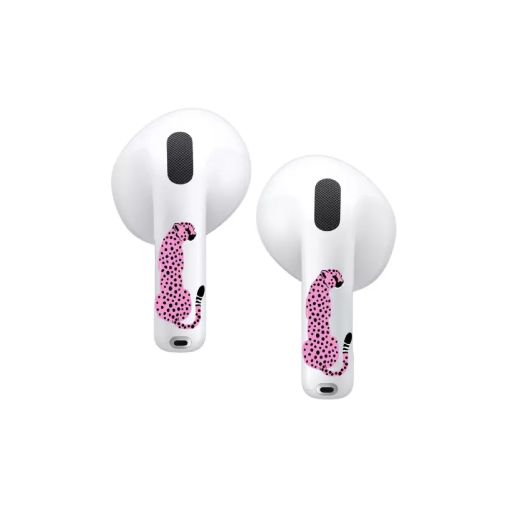 Наклейки VLP Easy Art для AirPods 4, pink cheetah