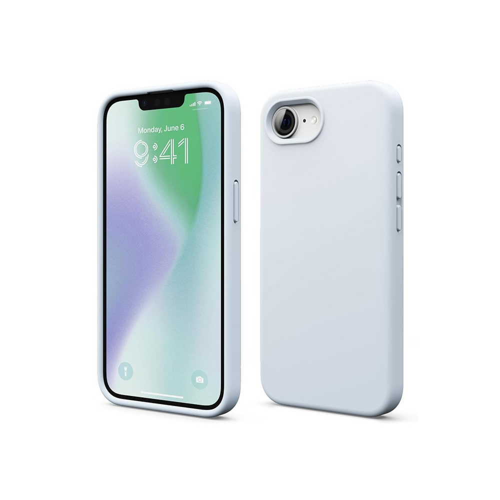 Чехол Elago Soft silicone (Liquid) для iPhone 16e. Цвет: светло-синий