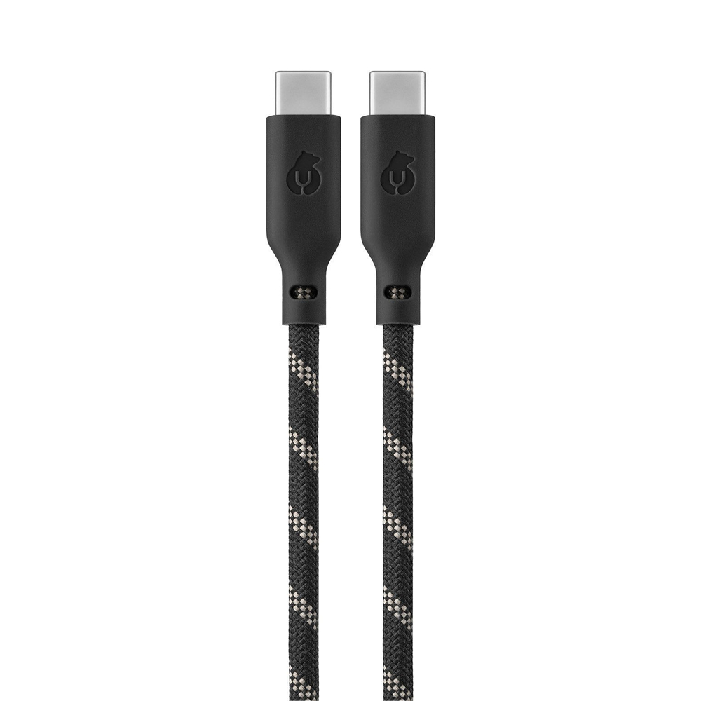 Кабель uBear Trend Cable USB-C — USB-C, 60W, 1.2м. Цвет: чёрно-бежевый