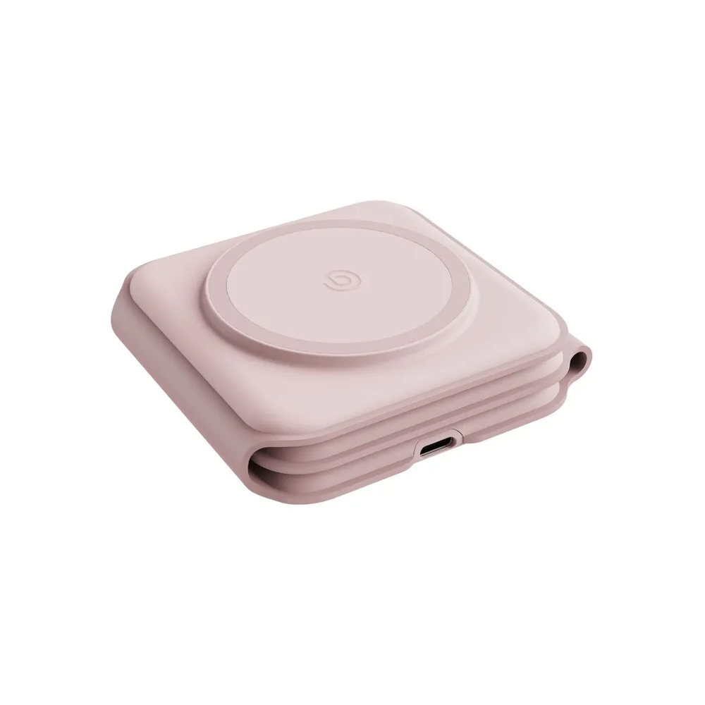 Беспроводное з/у EnergEA Bazic GoMag Trio PLUS magnetic wireless foldable15 Вт. Цвет: розовый