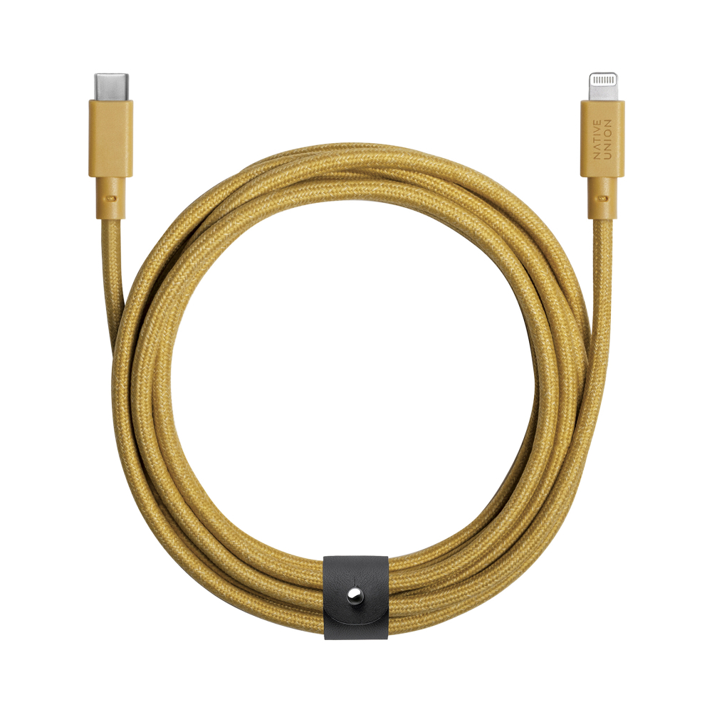 Кабель Native Union USB-C — Lightning, 3м. Цвет: крафт