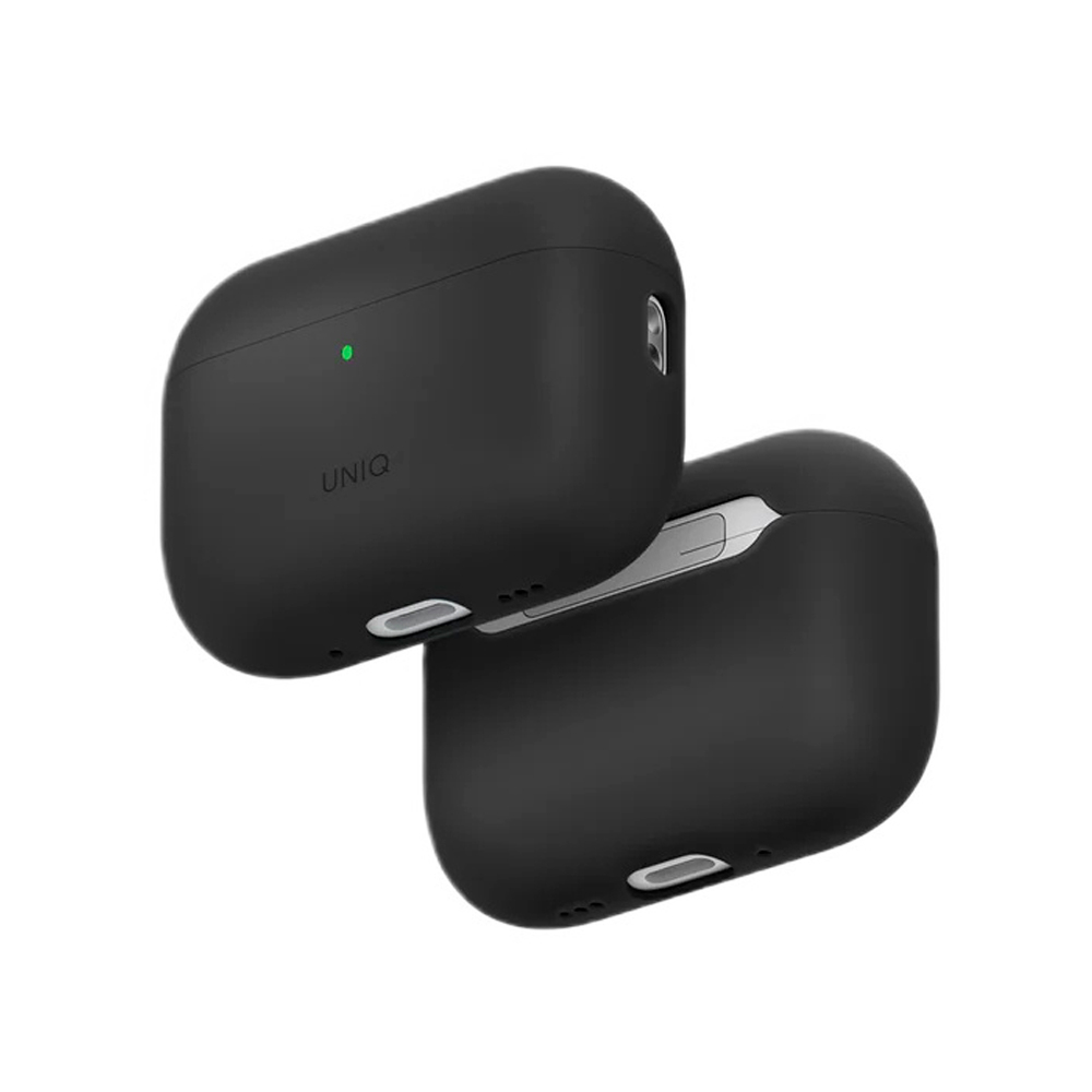 Чехол Uniq LINO Liquid silicone with handstrap для AirPods Pro 3. Цвет: серый