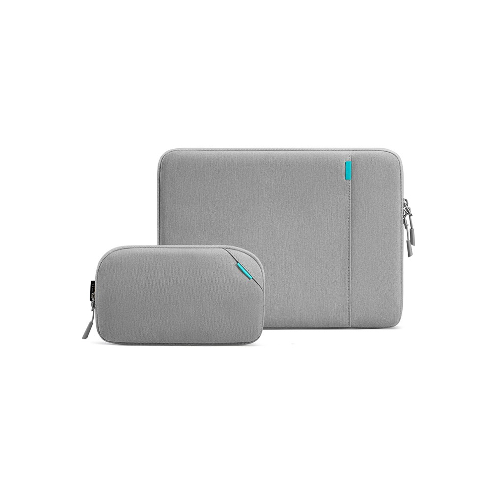 Чехол + органайзер Tomtoc Defender-A13 Laptop Sleeve Kit для ноутбуков 13". Цвет: темно-серый