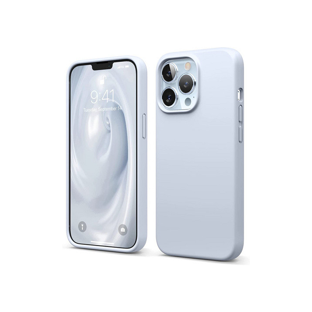 Чехол Elago Soft silicone (Liquid) для iPhone 13 Pro Max. Цвет: светло-синий