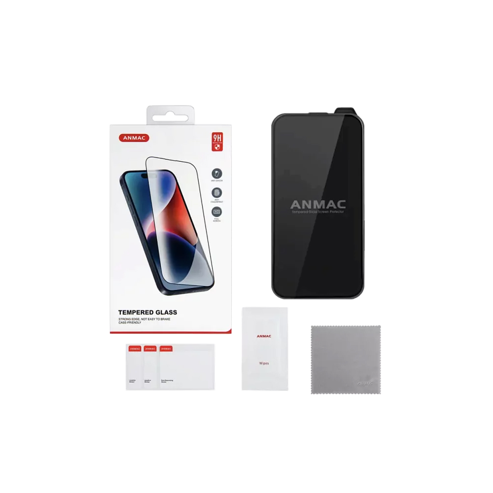 Защитное стекло ANMAC 9D для iPhone 16 Pro/17/17 Pro