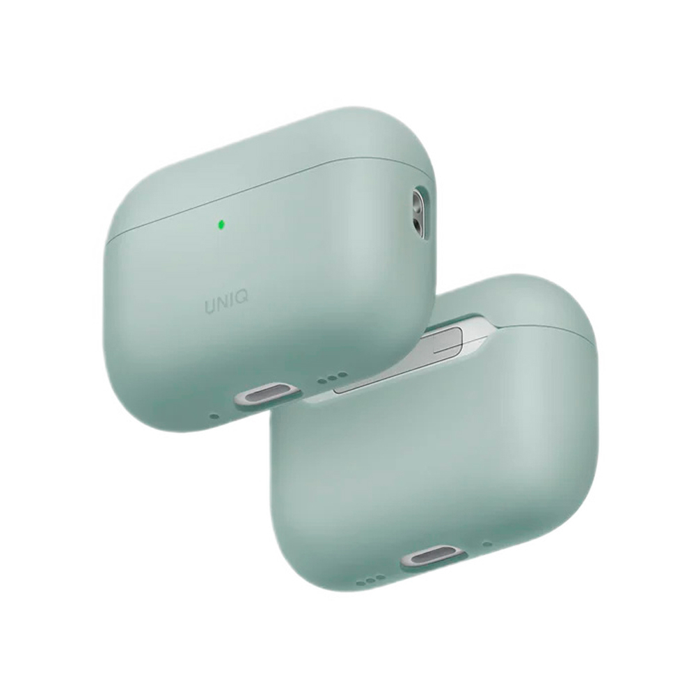 Чехол Uniq LINO Liquid silicone with handstrap для AirPods Pro 3. Цвет: зеленый