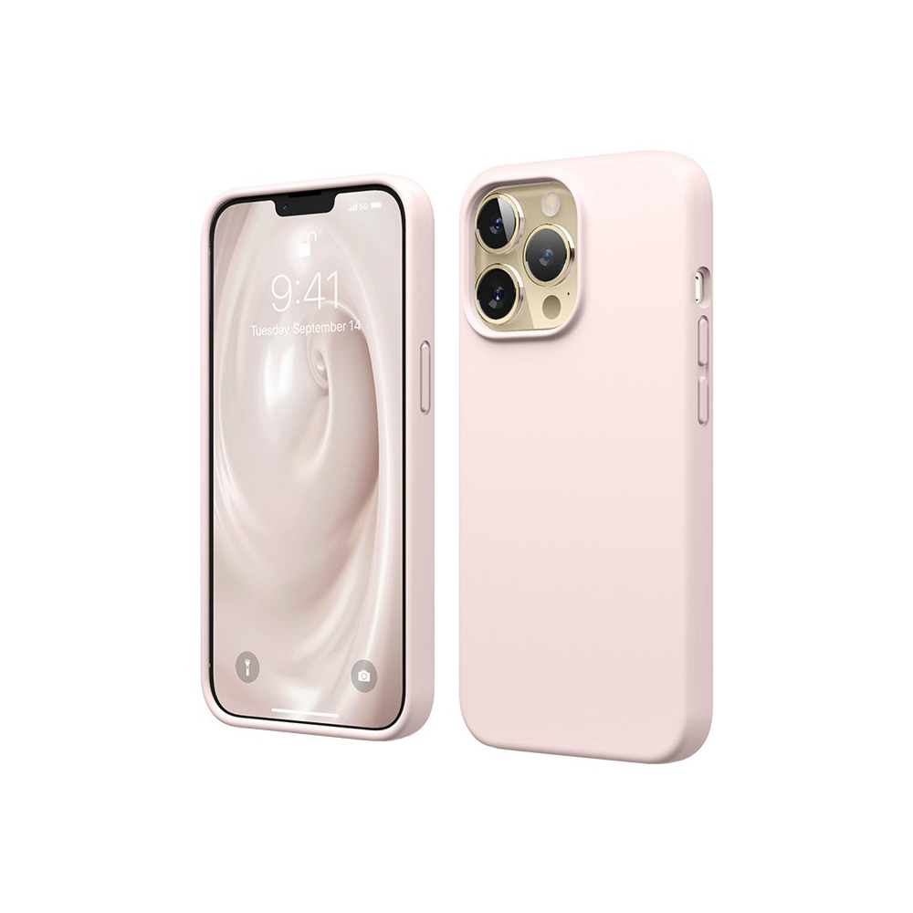 Чехол Elago Soft silicone (Liquid) для iPhone 13 Pro Max. Цвет: розовый