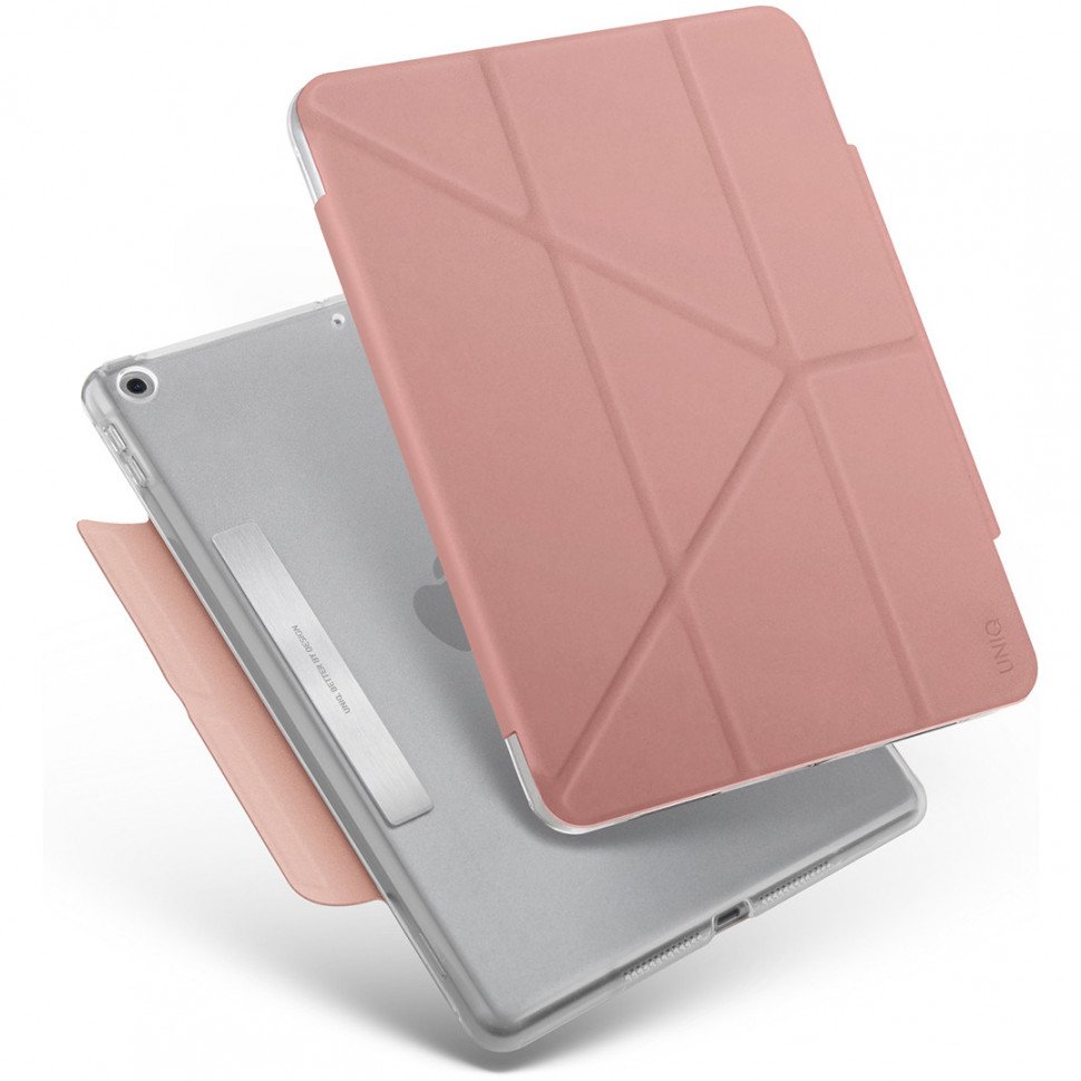 Чехол Uniq для Apple iPad 10.2" Camden антимикробный. Цвет: розовый Чехол Uniq для Apple iPad 10.2" Camden антимикробный. Цвет: розовый