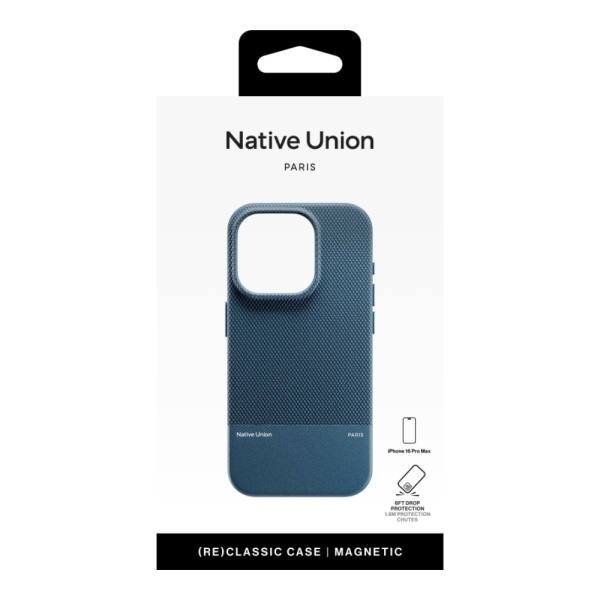 Чехол защитный Native Union (RE)CLASSIC CASE с MagSafe для iPhone 16 Pro. Цвет: синий