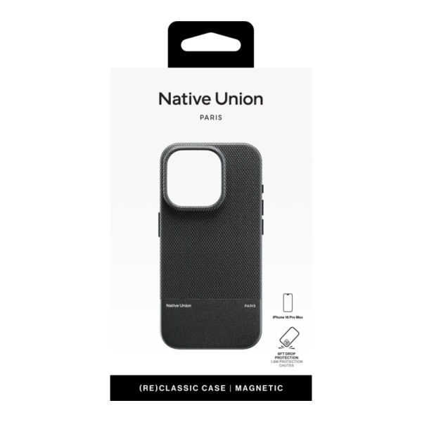 Чехол защитный Native Union (RE)CLASSIC CASE с MagSafe для iPhone 16 Pro Max. Цвет: черный