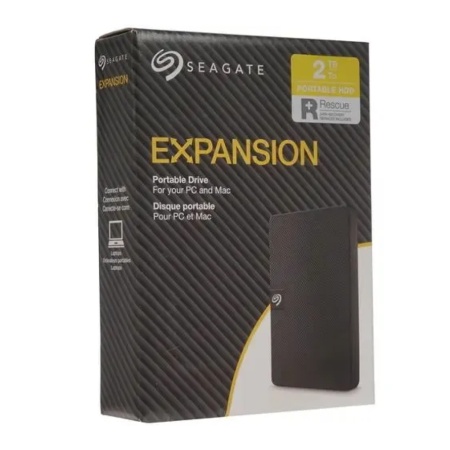 Внешний жесткий диск Seagate Expansion 2ТБ, 2.5", USB 3.0. Цвет: чёрный