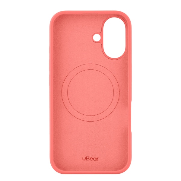 Чехол защитный uBear Touch Mag Case для iPhone 16. Цвет: коралловый