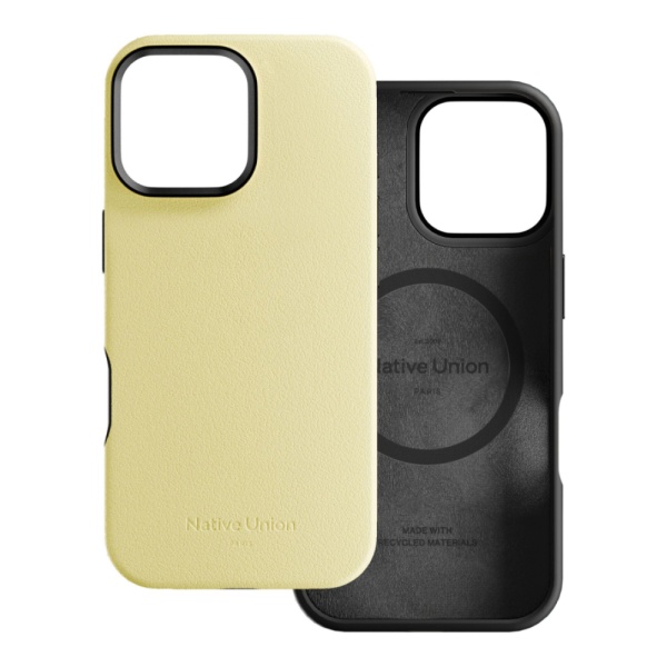 Чехол защитный Native Union Active Case с MagSafe для iPhone 16 Pro Max. Цвет: лимонный