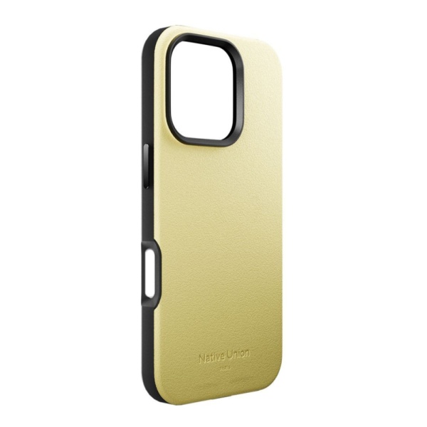 Чехол защитный Native Union Active Case с MagSafe для iPhone 16 Pro Max. Цвет: лимонный