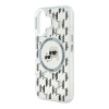 Чехол Lagerfeld PC/TPU Monogram NFT Karl & Choup Metal Cam MagSafe для iPhone 16. Цвет: прозрачный