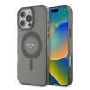 Чехол Guess PC/TPU Diamond Rhinestone Circle MagSafe для iPhone 16 Pro. Цвет: черный
