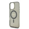Чехол Guess PC/TPU Diamond Rhinestone Circle MagSafe для iPhone 16 Pro. Цвет: черный