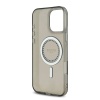 Чехол Guess PC/TPU Diamond Rhinestone Circle MagSafe для iPhone 16 Pro. Цвет: черный