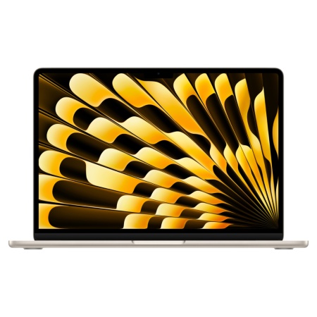 Ноутбук Apple MacBook Air 13" (M3, 2024), 8 ГБ / 256 ГБ SSD Цвет: "Сияющая звезда"