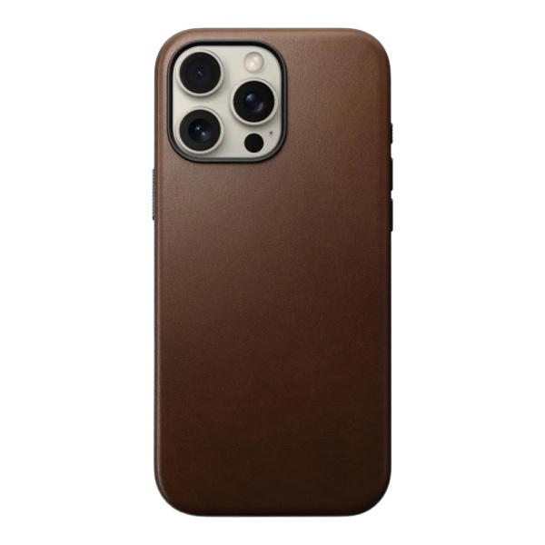 Чехол Nomad Modern Leather case для iPhone 16 Pro Max. Цвет: коричневый