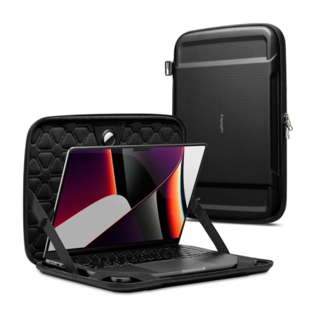 Чехол SPIGEN RUGGED ARMOR POUCH PRO LAPTOP для ноутбуков 13"/14". Цвет: чёрный