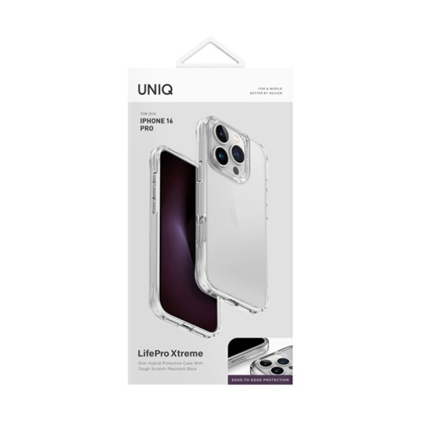 Чехол Uniq Lifepro Xtreme для iPhone 16 Pro. Цвет: прозрачный