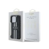 Чехол Guess PU 4G Stripes MagSafe для iPhone 16 Pro. Цвет: черный
