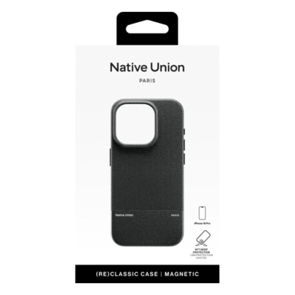 Чехол защитный Native Union (RE)CLASSIC CASE с MagSafe для iPhone 16 Pro. Цвет: черный