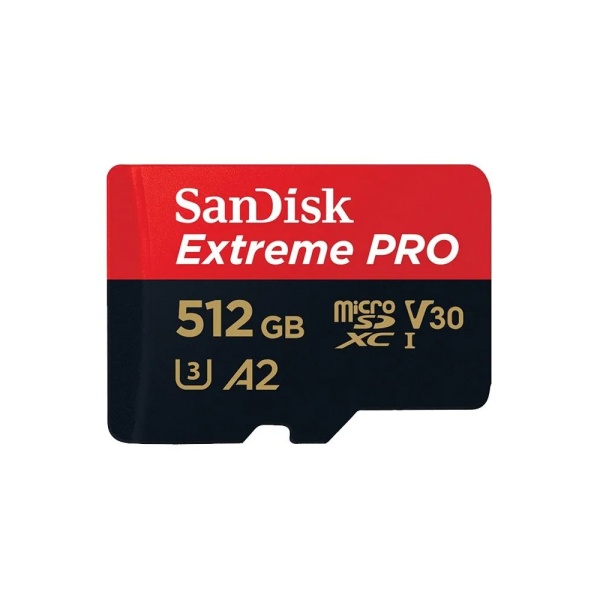 Флеш-накопитель Sandisk Extreme Pro SDXC 512GB + SD Adapter, 140Мб/с V30 UHS-I U3