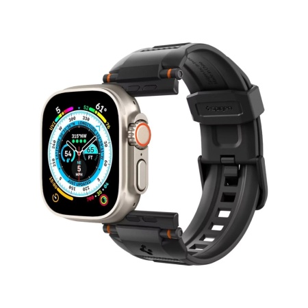 Ремешок SPIGEN RUGGED ULTRA BAND для Apple Watch 42/44/45/49мм. Цвет: черный