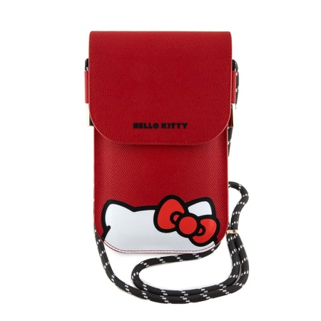 Сумка Hello Kitty Wallet Bag PU Grained leather Hidden Kitty with Cord для iPhone. Цвет: красный