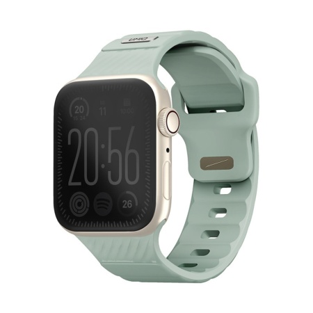 Ремешок силиконовый Uniq Stride FKM для Apple Watch 41мм/40мм/38мм. Цвет: зеленый