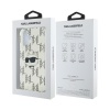Чехол Lagerfeld PC/TPU Monogram NFT Choupette Head для iPhone 16. Цвет: прозрачный